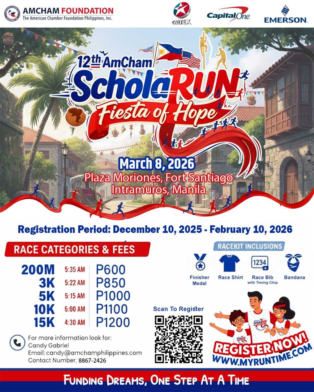 12th AmCham Foundation ScholaRUN race event poster image