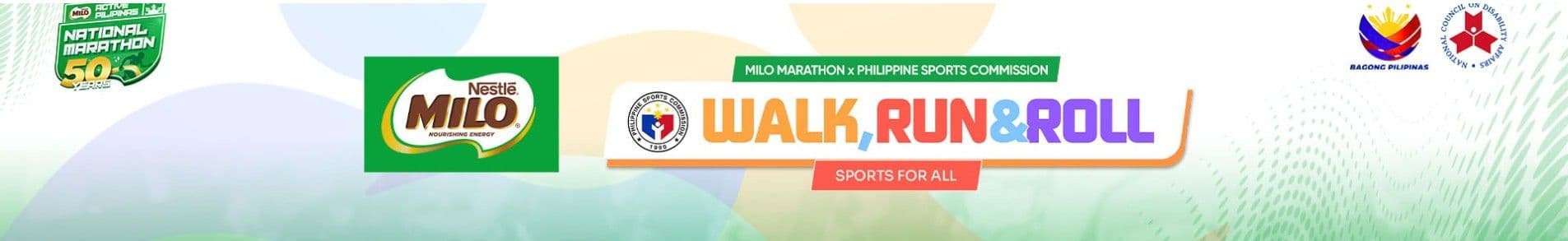 2026 MILO Marathon Walk, Run, & Roll race event banner image