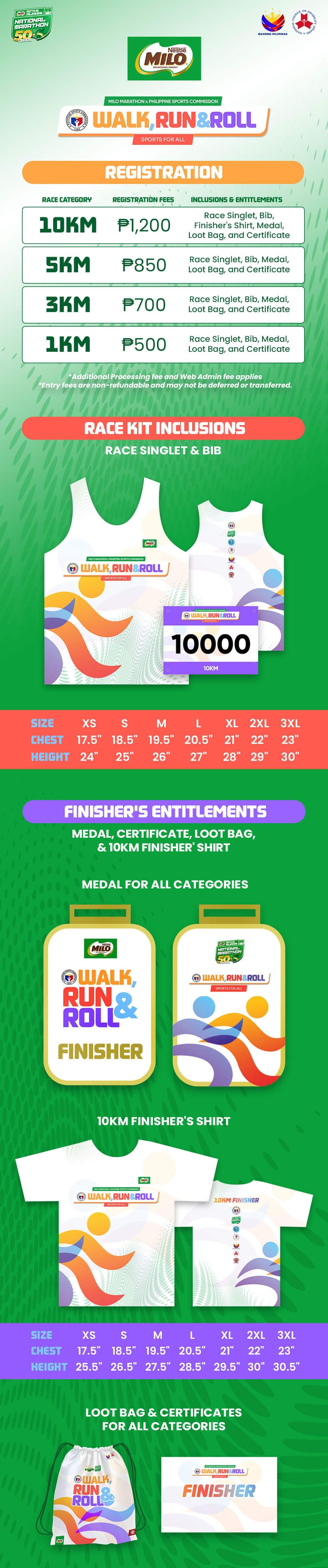 2026 MILO Marathon Walk, Run, & Roll race event poster image