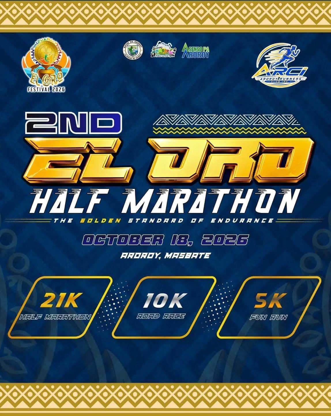 2nd El Oro Half Marathon race event banner image