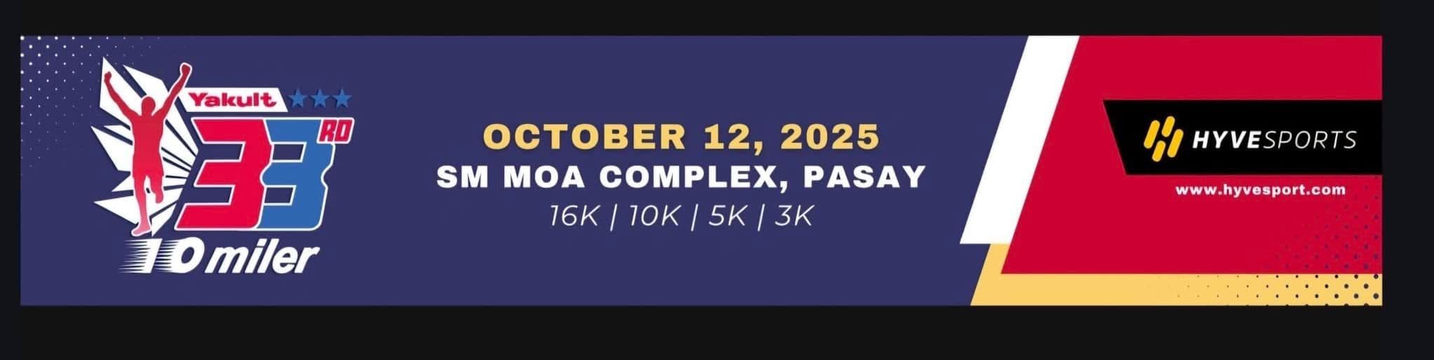 33rd Yakult 10-Miler 2025 race event banner image