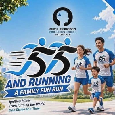 55 and Running: A Family Run 2026 race event logo image
