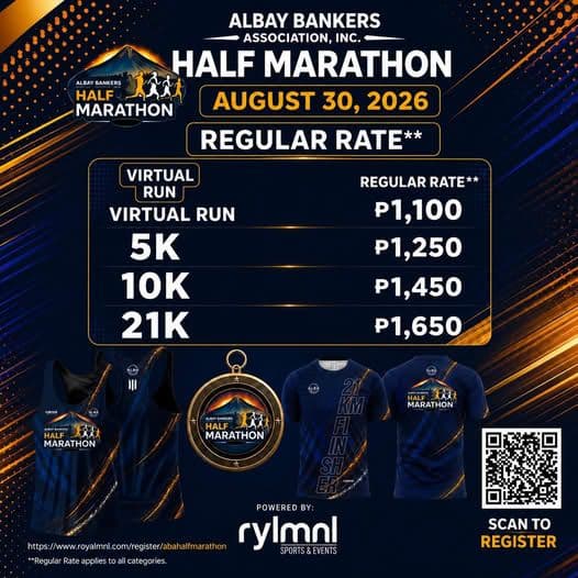 ABA Half Marathon 2026 race event poster image