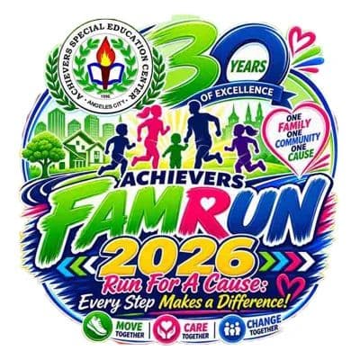 Achievers Fam Run 2026 race event logo image