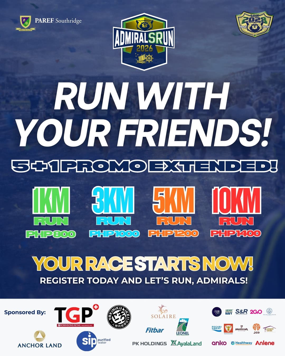 Admirals Run 2026 race event poster image