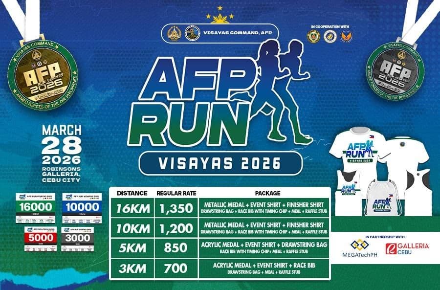 AFP Run Visayas 2026 race event poster image