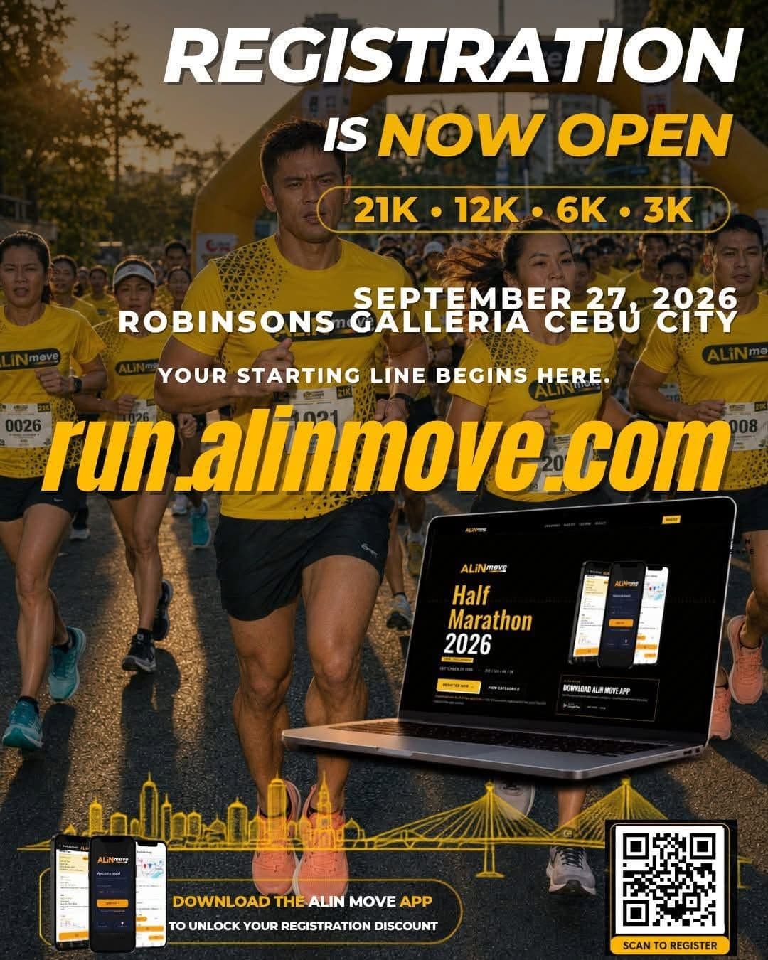 ALiN Move Half Marathon race event poster image