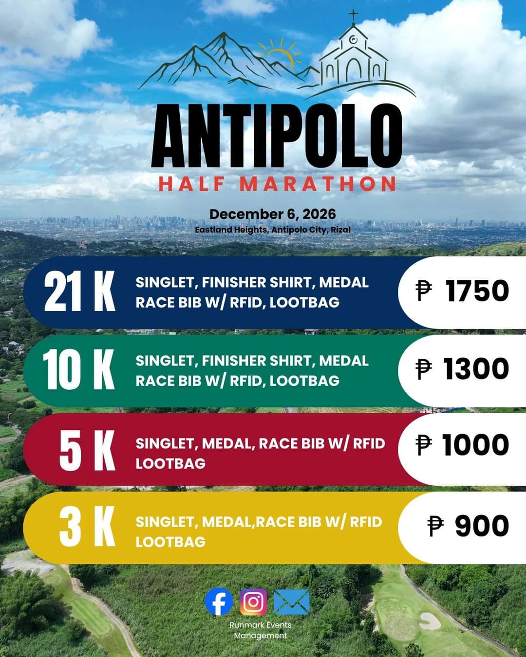 Antipolo Half Marathon 2026 race event poster image