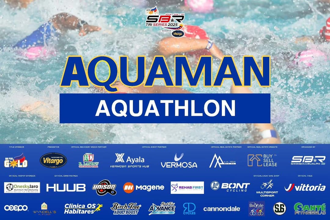 Aquaman Aquathlon 2026 race event poster image