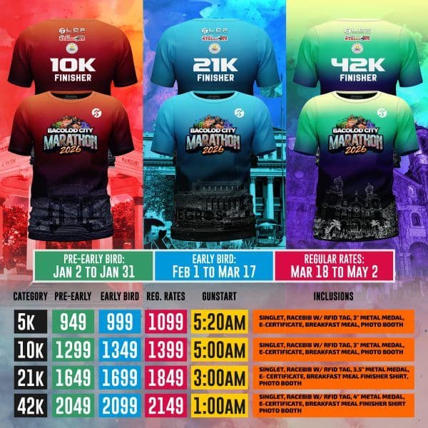 Bacolod City Marathon 2026 race event poster image