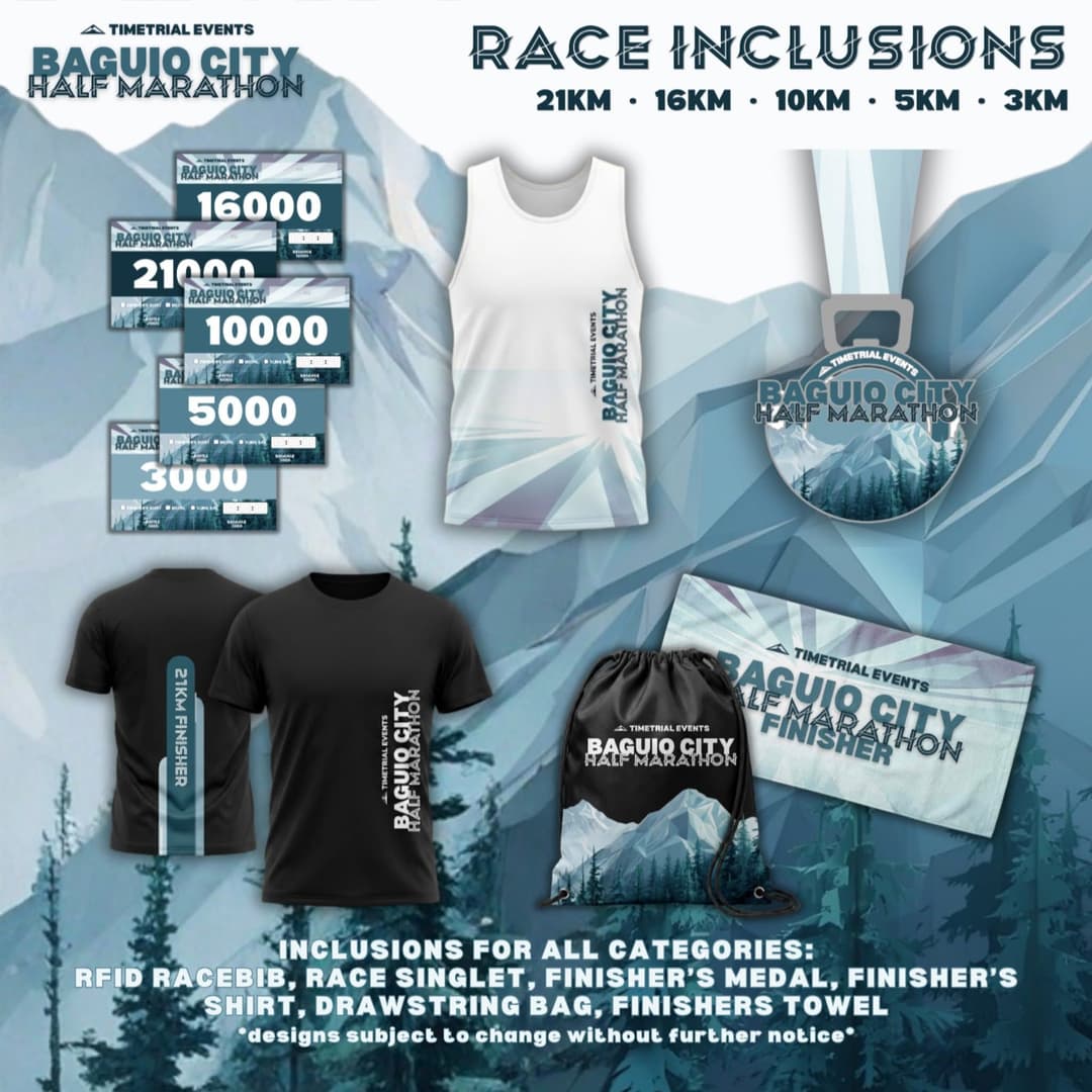 Baguio City Half Marathon 2026 race event poster image