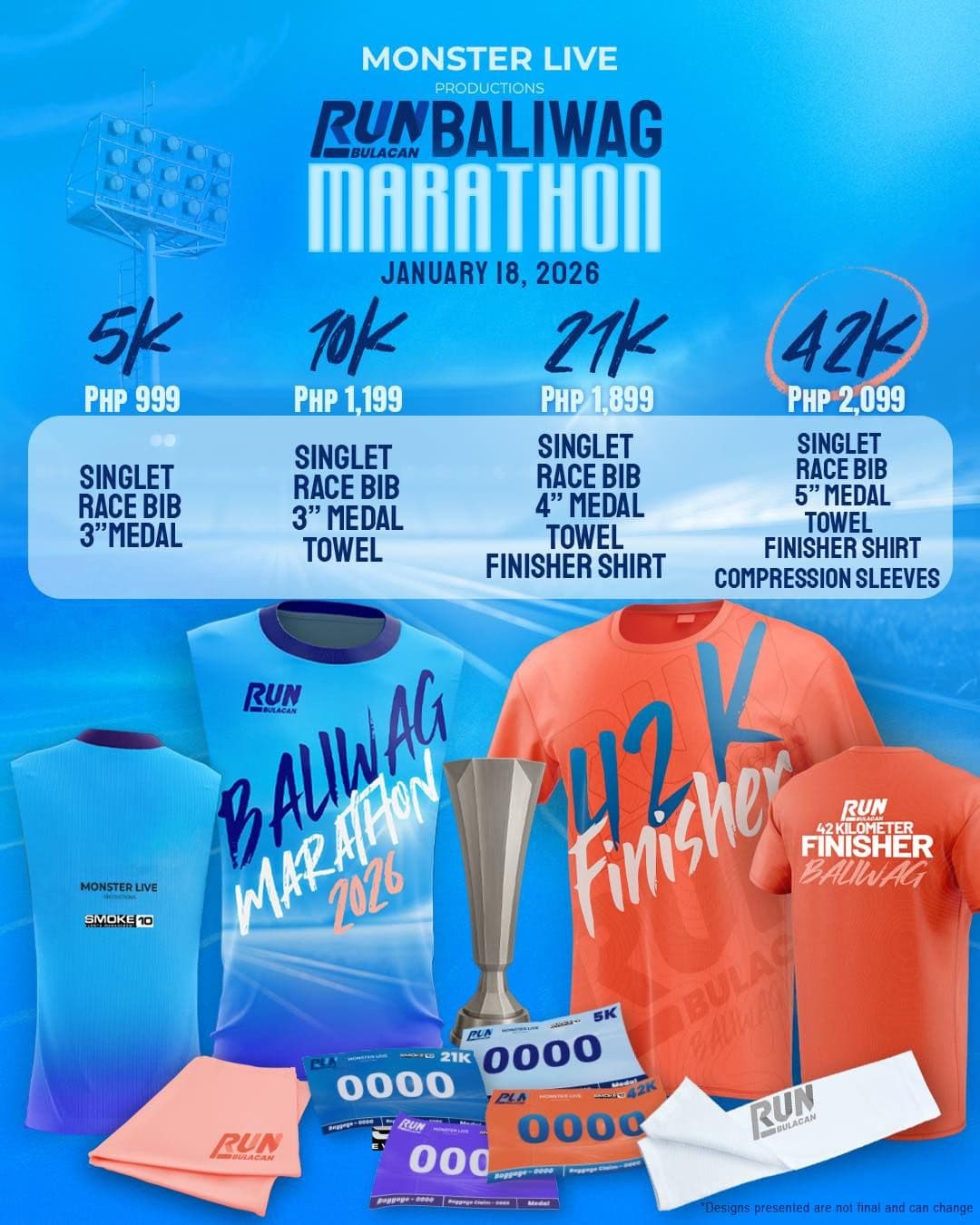 Baliwag Marathon 2026 race event poster image