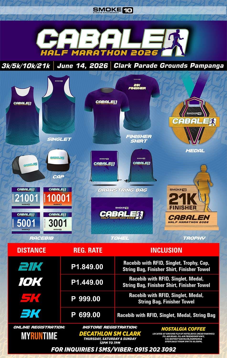 Cabalen Half Marathon 2026 race event poster image