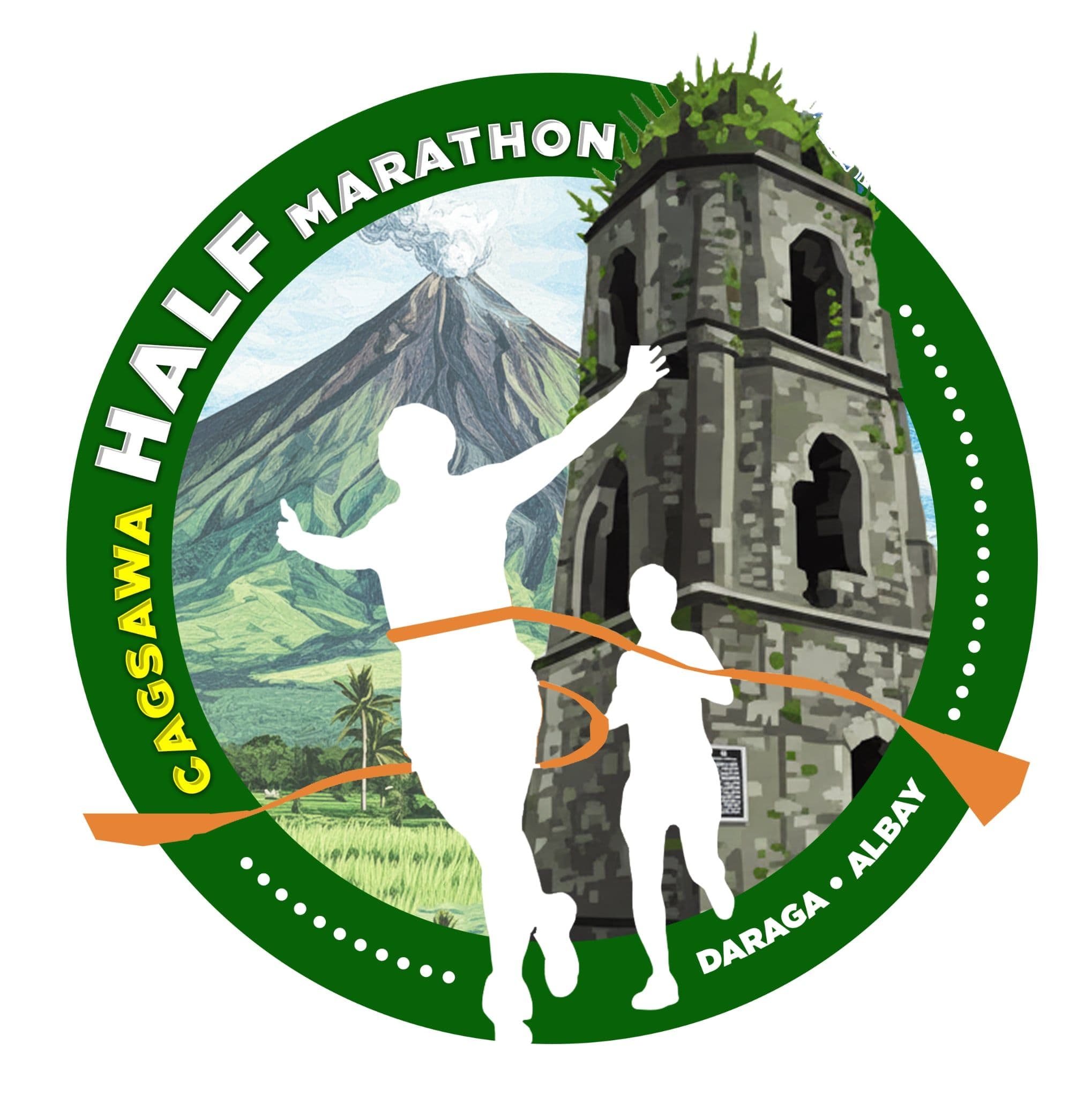Cagsawa Half Marathon race event logo image