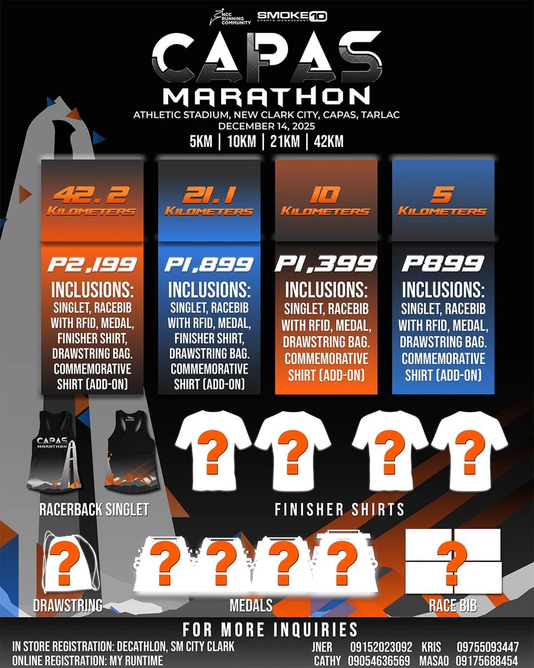 Capas Marathon 2025 race event poster image
