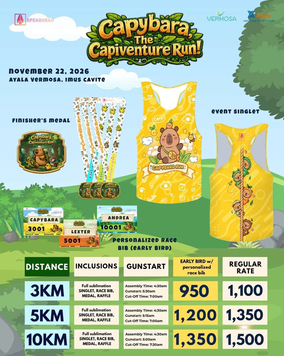 Capybara, The Capiventure Run! race event poster image