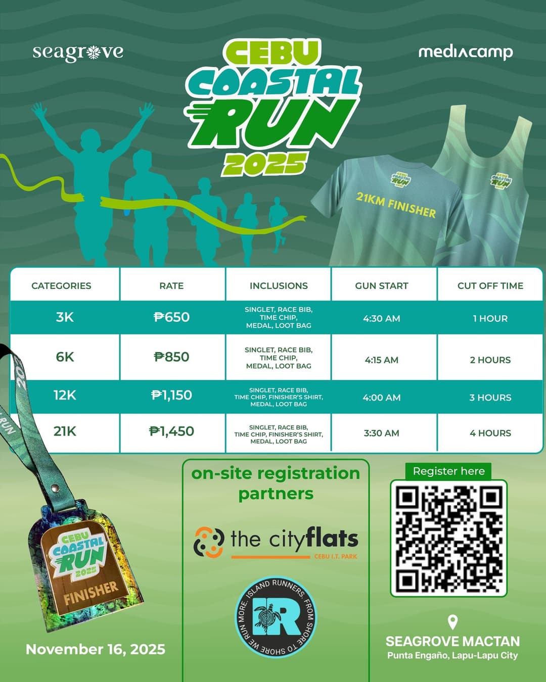 Cebu Coastal Run 2025 race event poster image