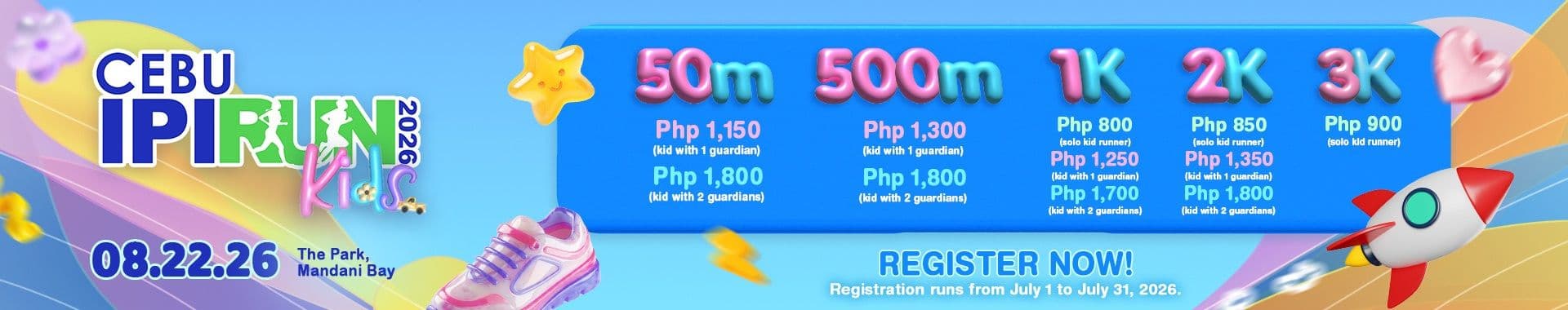 Cebu IPI Run 2026 Kids race event banner image
