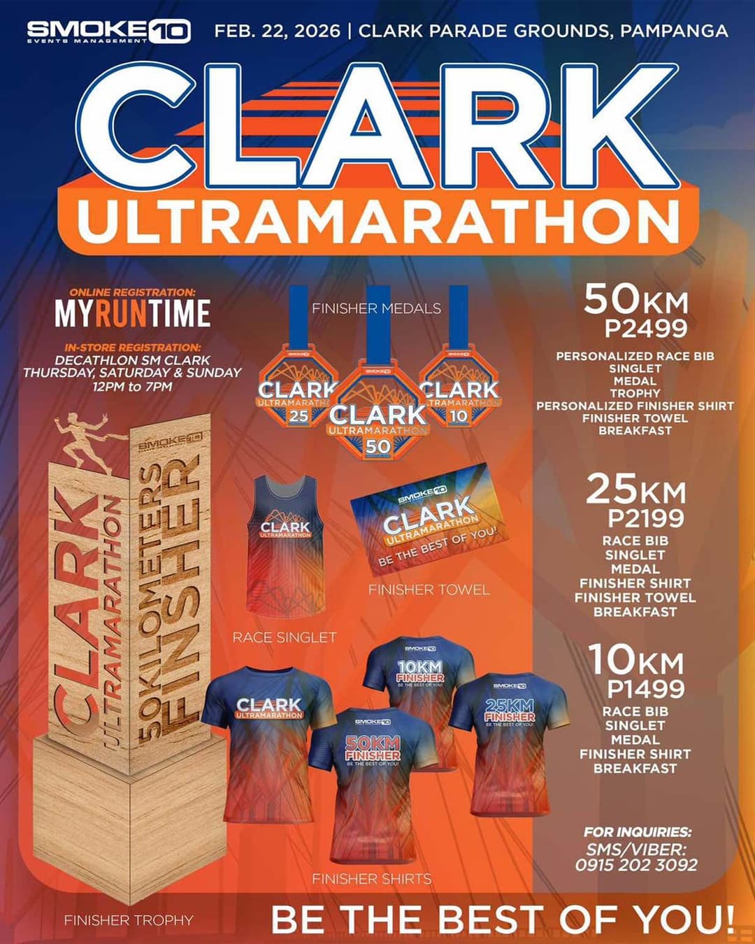 Clark Ultramarathon 2026 race event poster image