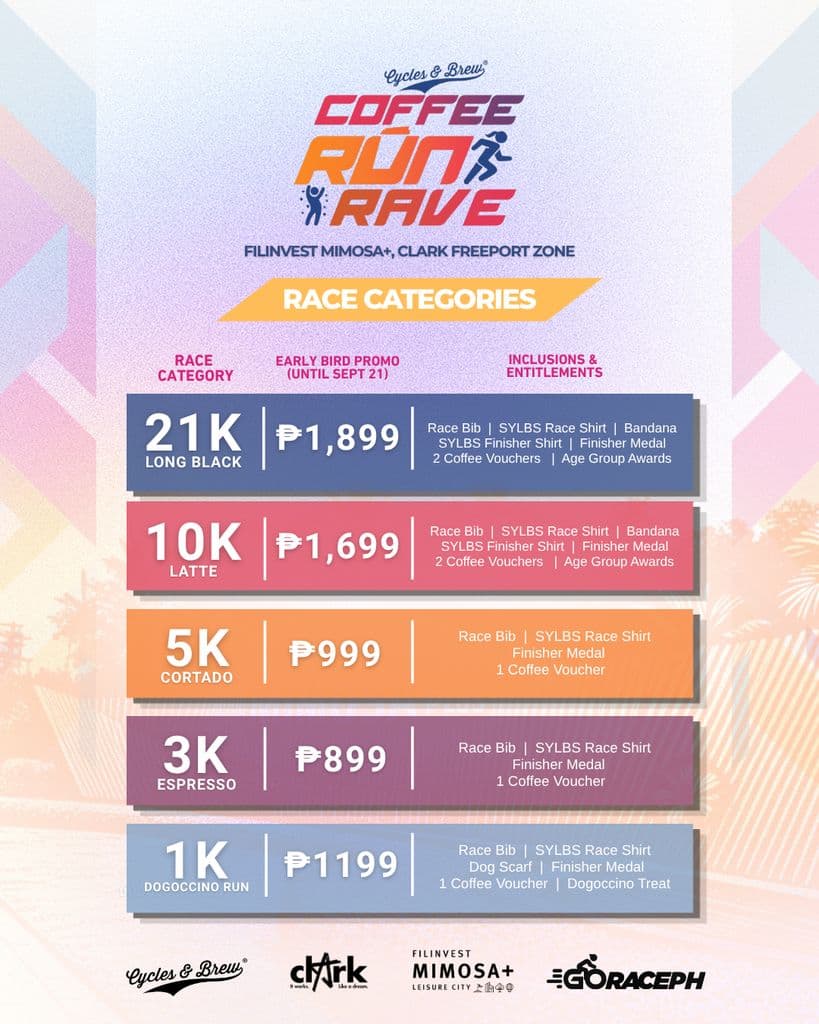 Coffee Run & Rave race event poster image