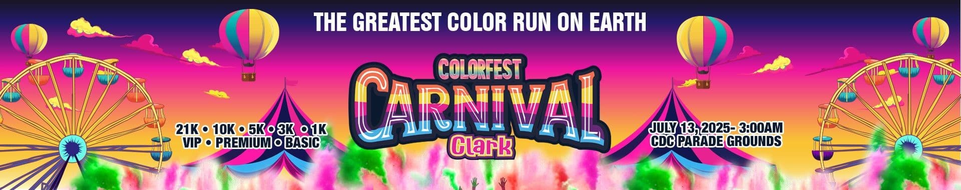 ColorFest Carnival Clark 2025 race event banner image