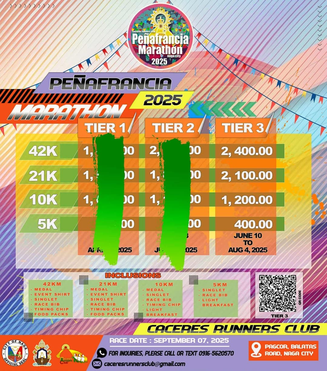 CRC Peñafrancia Marathon 2025 poster