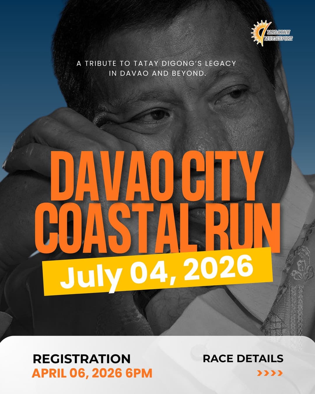 Davao City Coastal Run 2026 race event poster image