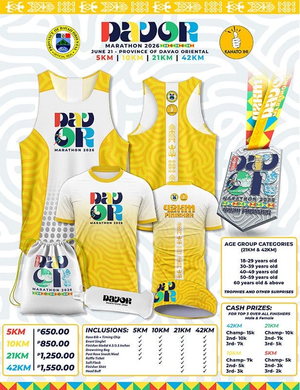 Davao Oriental Marathon 2026 race event poster image