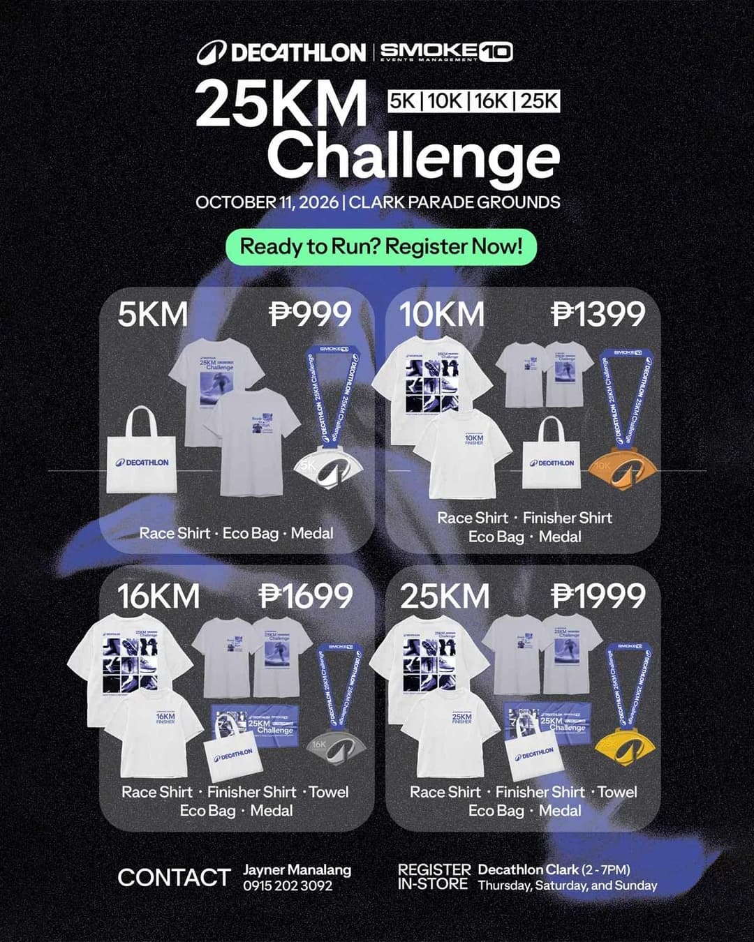 Decathlon 25KM Challenge 2026 race event poster image