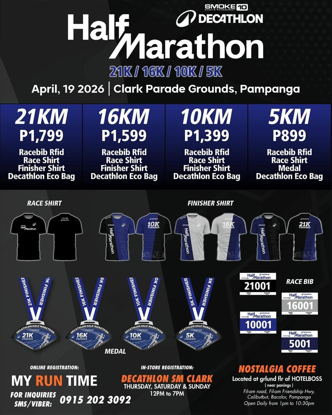 Decathlon Half Marathon 2026 race event poster image