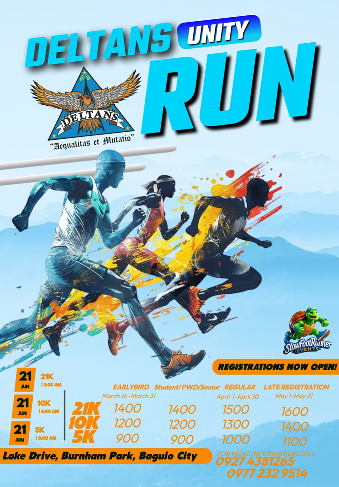 DELTANS’ Unity Run race event poster image