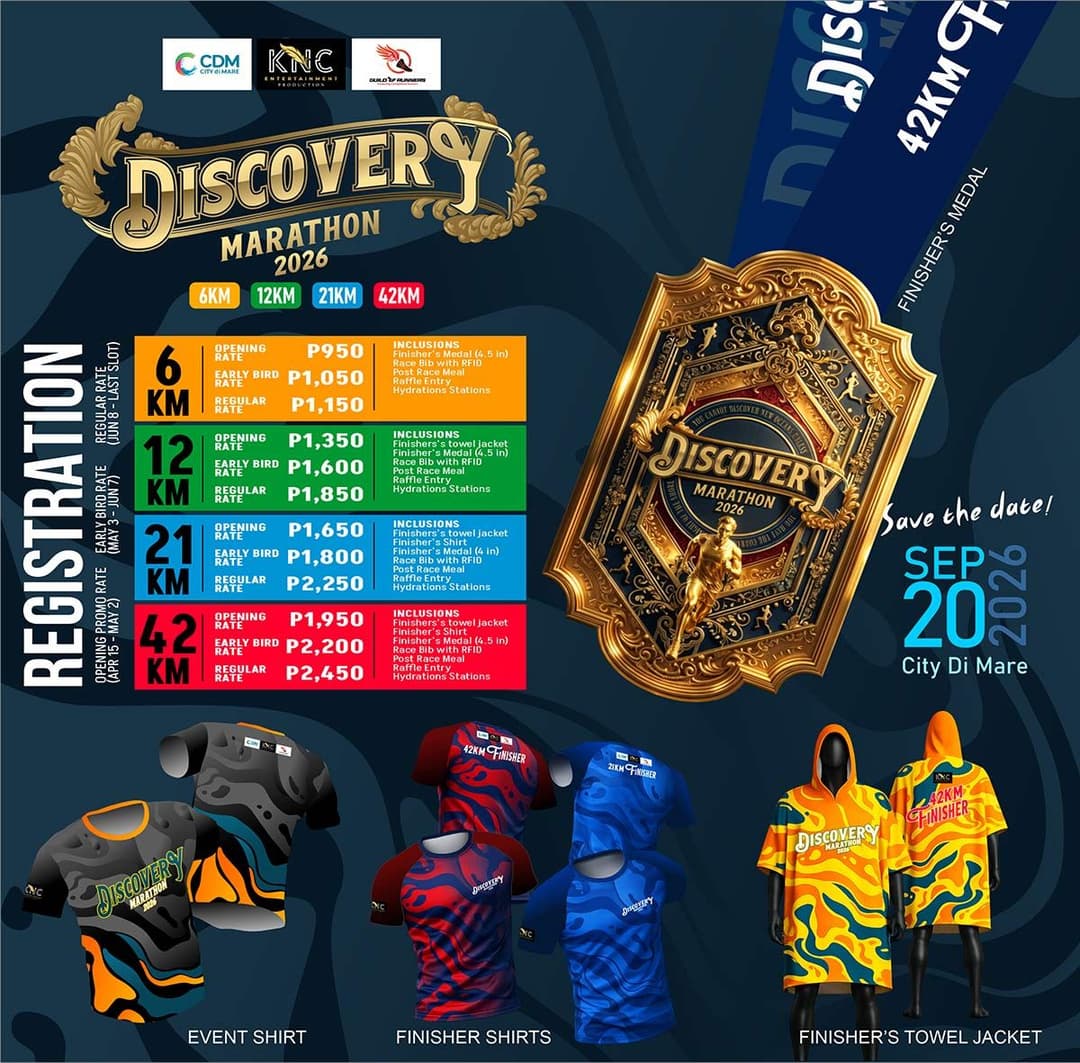 Discovery Marathon 2026 race event poster image