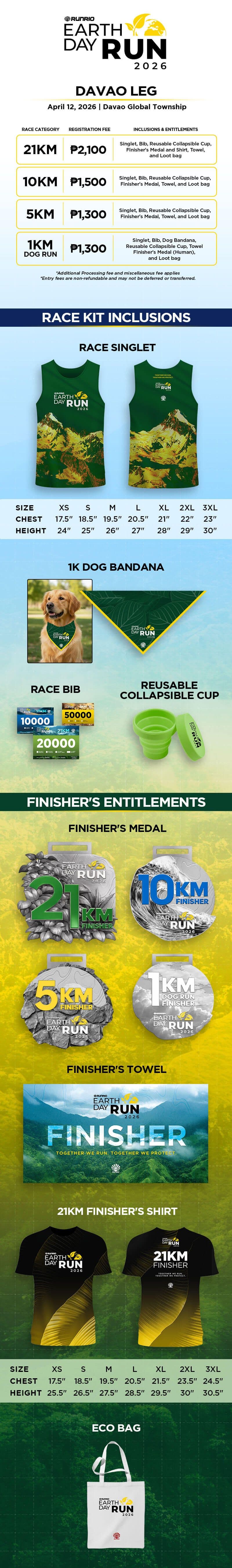 Earth Day Run DAVAO 2026 race event poster image