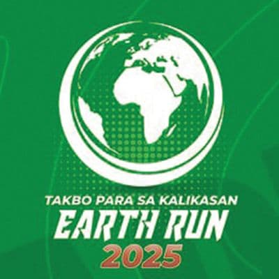 Earth Run 2025 race event logo image