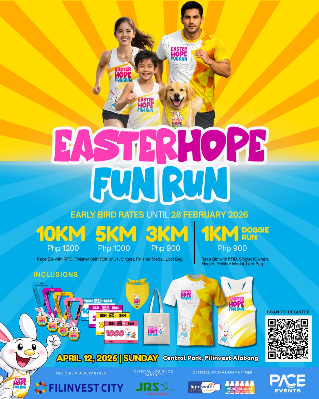 Easter Hope Fun Run race event poster image