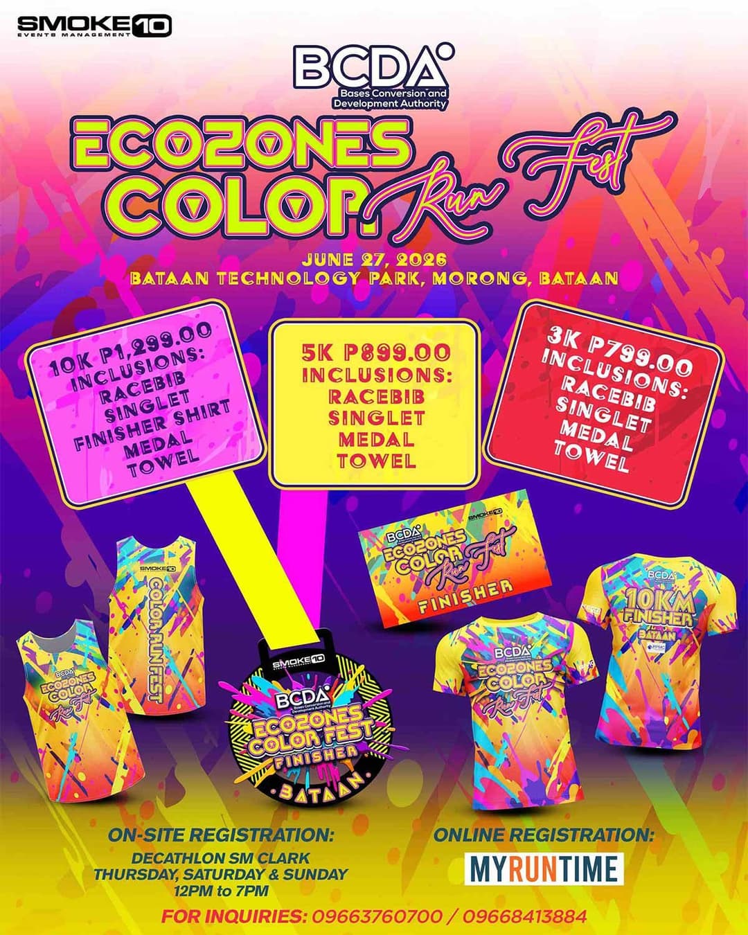 EcoZones Color Run Fest race event poster image