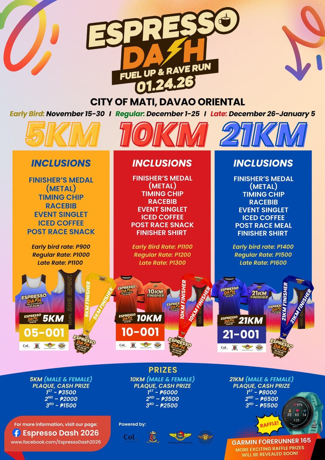 Espresso Dash 2026 race event poster image