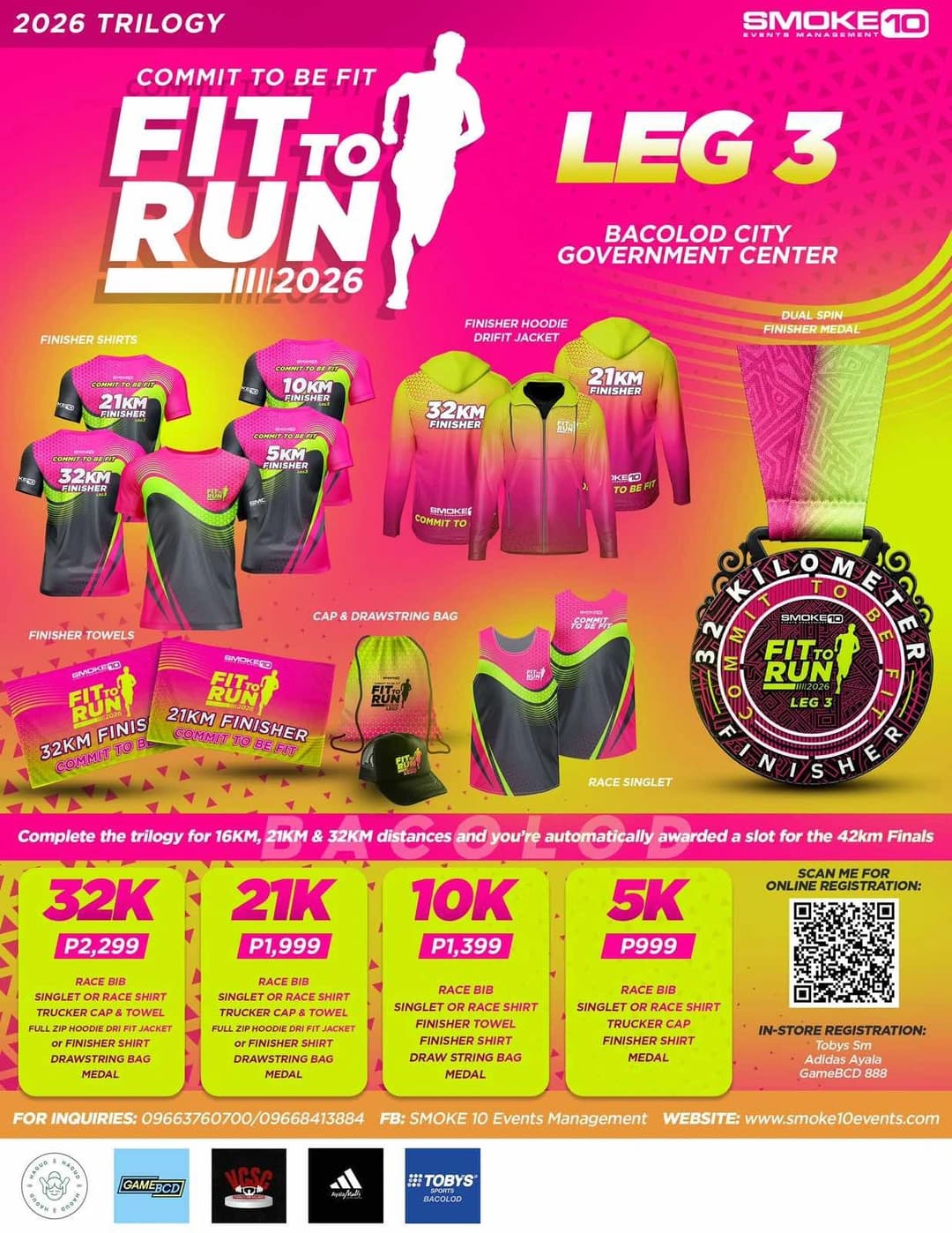 Fit To Run 2026 Leg 3 Bacolod race event poster image
