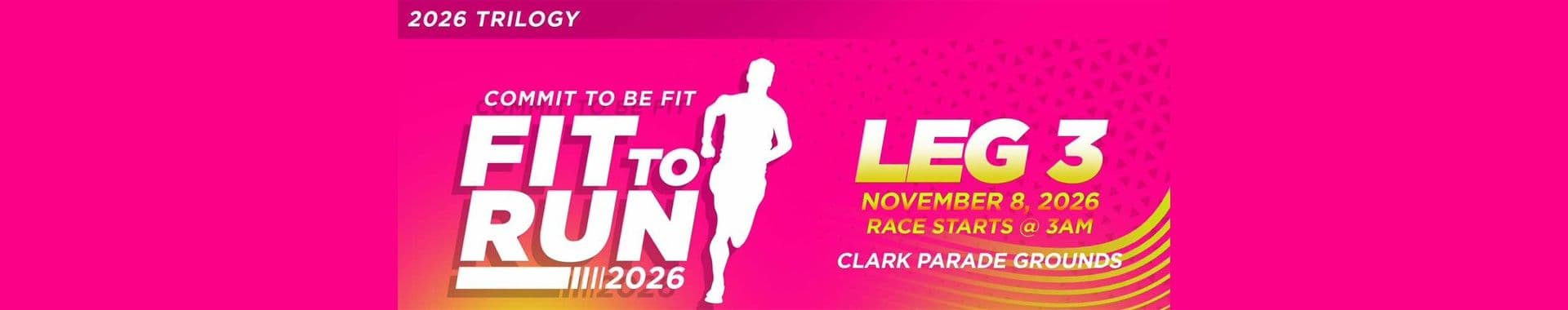 Fit To Run 2026 Leg 3 Clark race event banner image