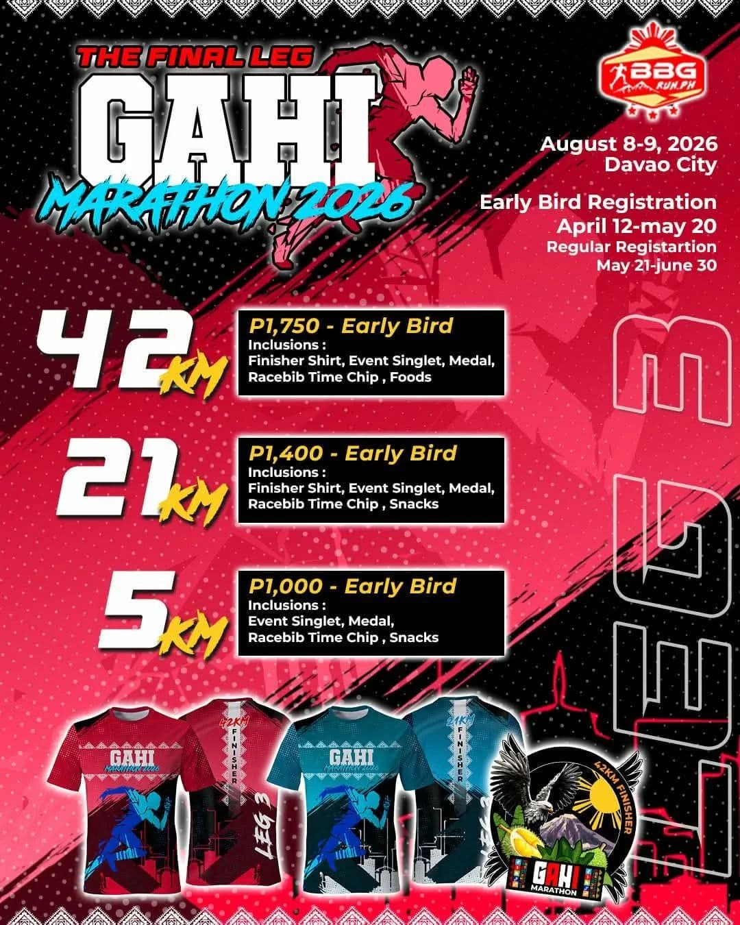Gahi Marathon 2026 race event poster image