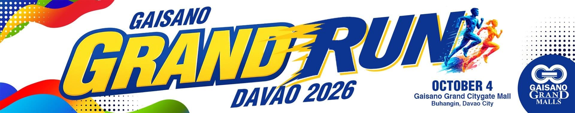 Gaisano Grand Run 2026 - Davao race event banner image