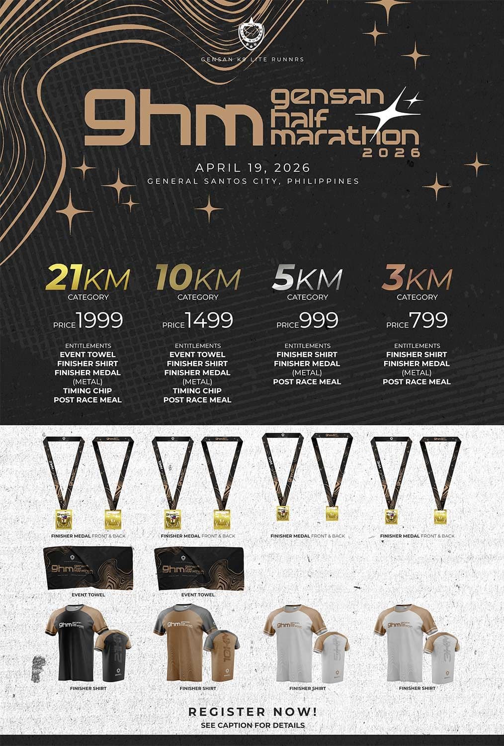 Gensan Half Marathon 2026 race event poster image