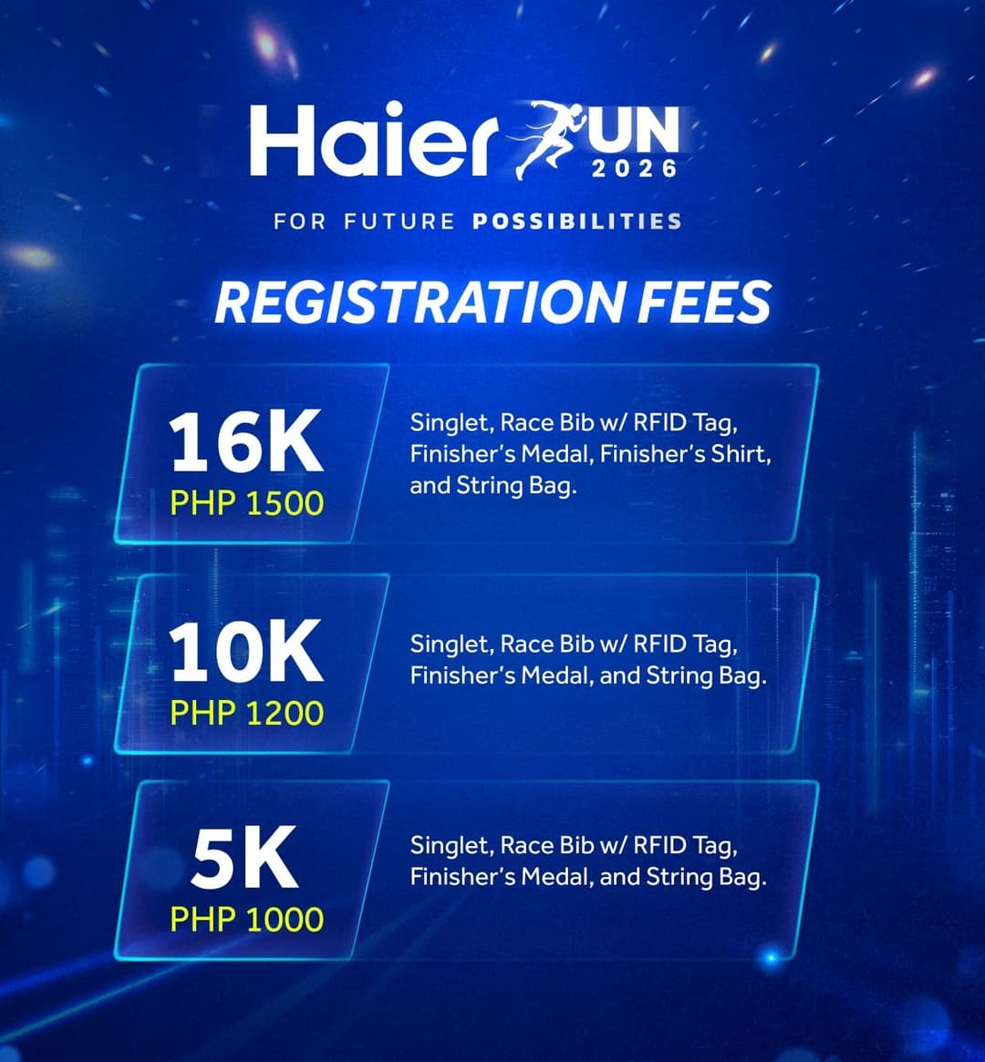 Haier Run 2026 race event poster image
