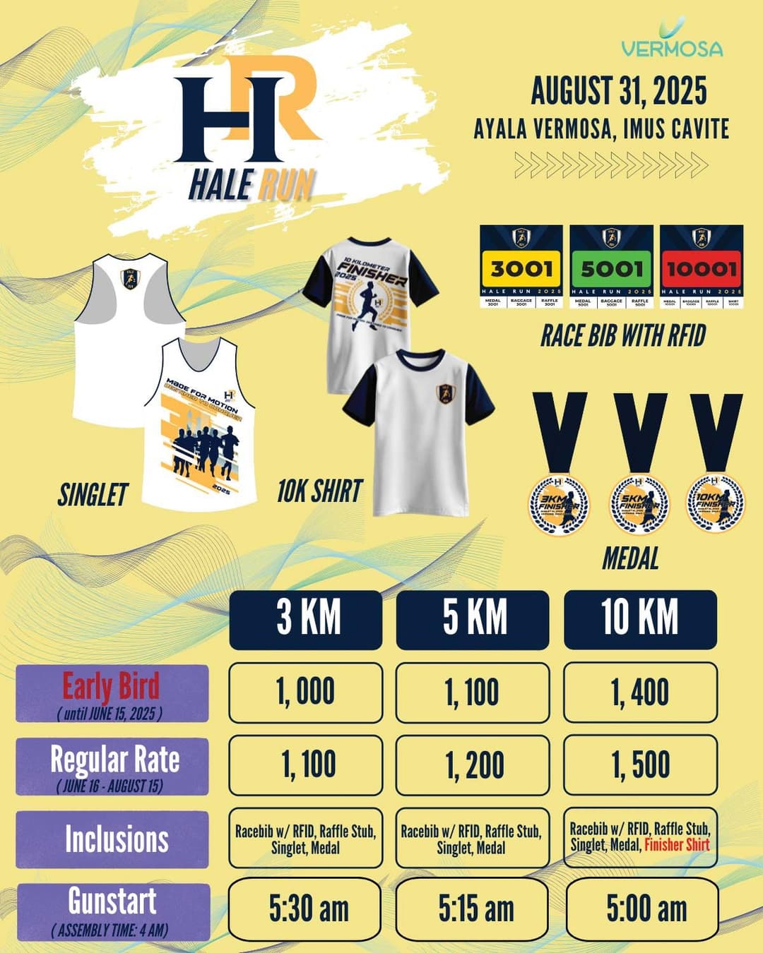 Hale Run 2025 race event poster image