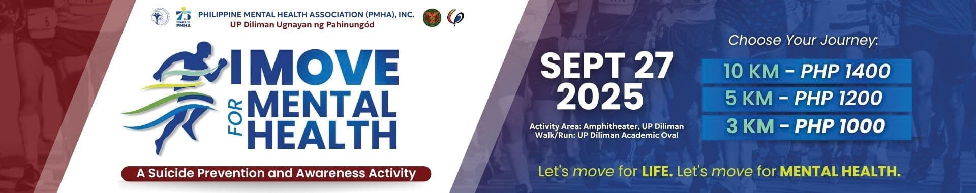 I Move for Mental Health race event banner image