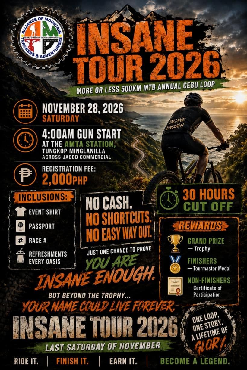 Insane Tour 2026 race event poster image