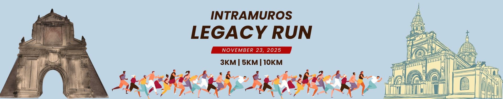 Intramuros Legacy Run 2025 race event banner image