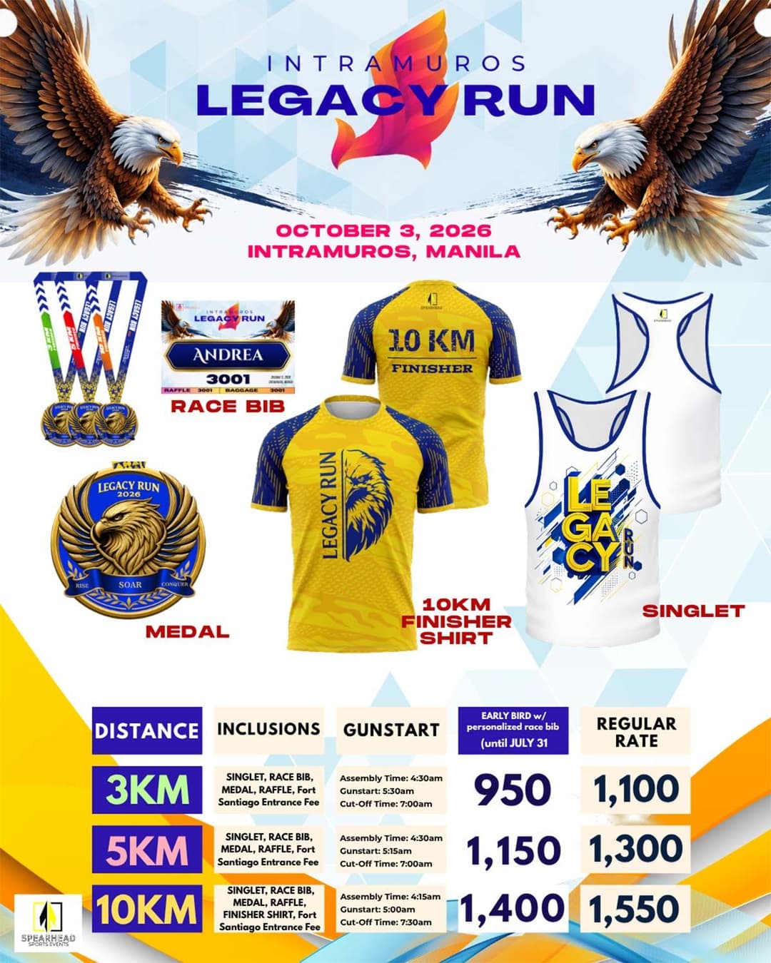 Intramuros Legacy Run 2026 race event poster image