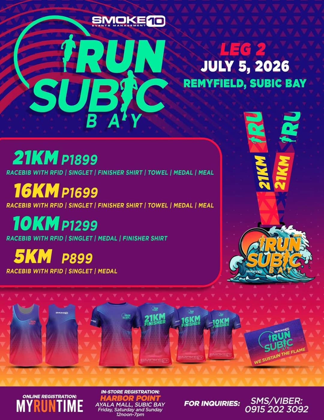 iRun Subic Bay 2026 Leg 2 race event poster image