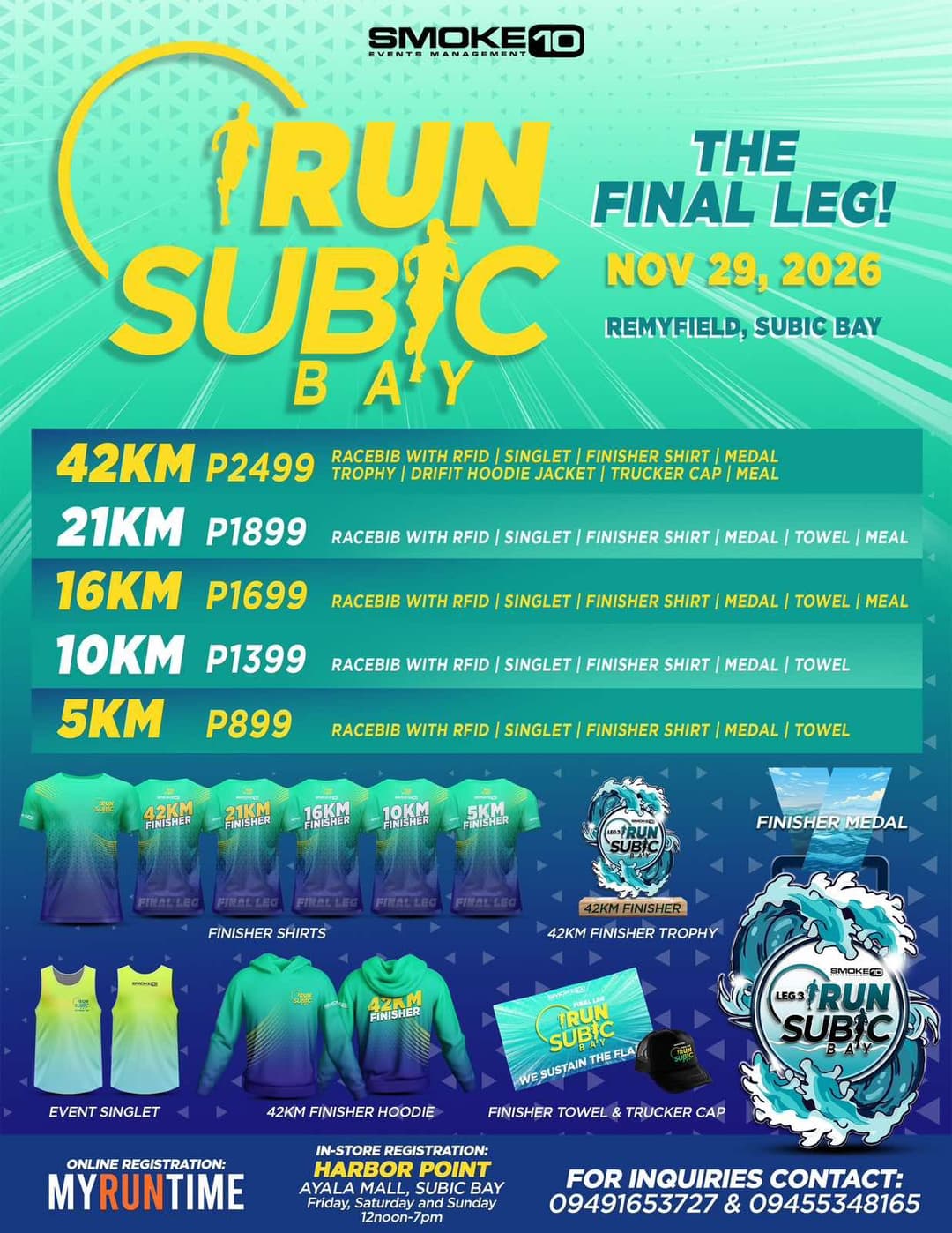 iRun Subic Bay 2026 Leg 3 race event poster image